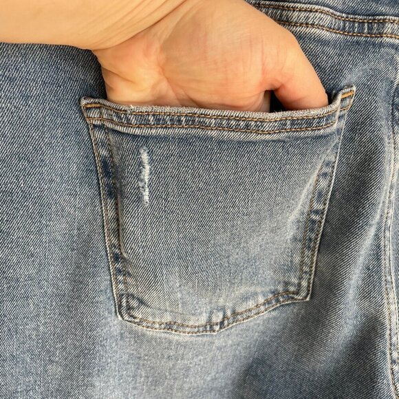 Joe Fresh + High Rise Straight Leg Medium Wash Jeans Denim Womens 16, 28' Inseam - Picture 4 of 16